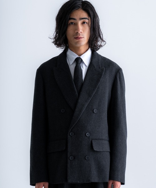 Tweed double tailored jacket / ツイードダブルテーラードジャケット