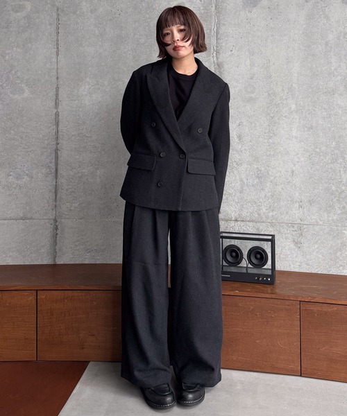 SINSS（シンス）の「Tweed double tailored jacket / ツイードダブル