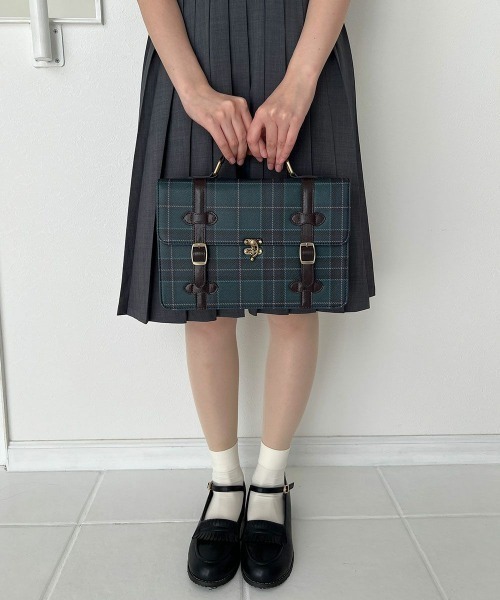 F i.n.t（フィント）の「【500mlペットボトル収納可】ミニサッチェルショルダーバッグ/fint フィント（ショルダーバッグ・レディース・ブルーグリーン/レッド/ブラウン・FREE）」の12枚目の写真