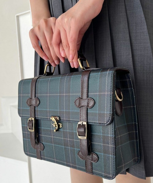 F i.n.t（フィント）の「【500mlペットボトル収納可】ミニサッチェルショルダーバッグ/fint フィント（ショルダーバッグ・レディース・ブルーグリーン/レッド/ブラウン・FREE）」の13枚目の写真