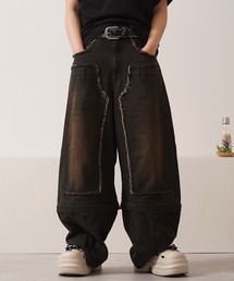 2WAY ダブルニー ワイドカーブパンツ / 2WAY Double Knee Wide Curve Pants