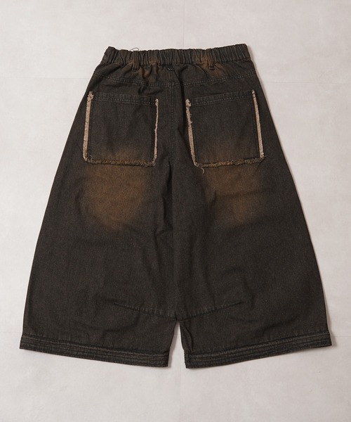 1111clothing(ワンフォークロージング)の「2WAY ダブルニー ワイドカーブパンツ / 2WAY Double Knee Wide Curve Pants(その他パンツ・メンズ・ブラック/カモフラージュ・M/L)」の16枚目の写真