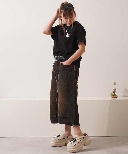 1111clothing(ワンフォークロージング)の「2WAY ダブルニー ワイドカーブパンツ / 2WAY Double Knee Wide Curve Pants(その他パンツ・メンズ・ブラック/カモフラージュ・M/L)」の22枚目の写真