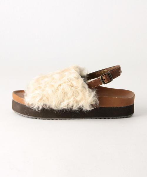 Another Edition（アナザーエディション）の「ファーサンダル/AE FUR SNDL◆（サンダル・レディース・グレー/ナチュラル・MEDIUM/SMALL/LARGE）」の3枚目の写真