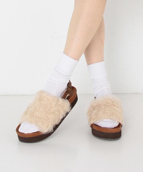 Another Edition（アナザーエディション）の「ファーサンダル/AE FUR SNDL◆（サンダル・レディース・グレー/ナチュラル・MEDIUM/SMALL/LARGE）」の9枚目の写真