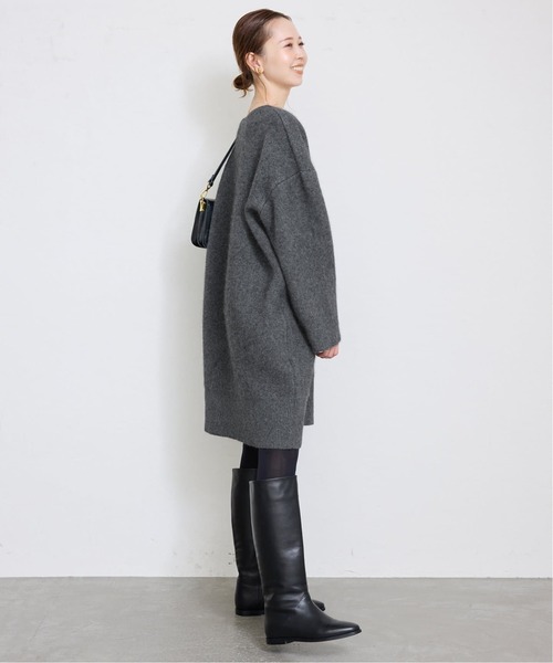 SLOBE IENA(スローブイエナ)の「《追加》ウォッシャブルファーリーミニワンピース(ワンピース・レディース・チャコールグレー/キャメル・FREE)」の10枚目の写真