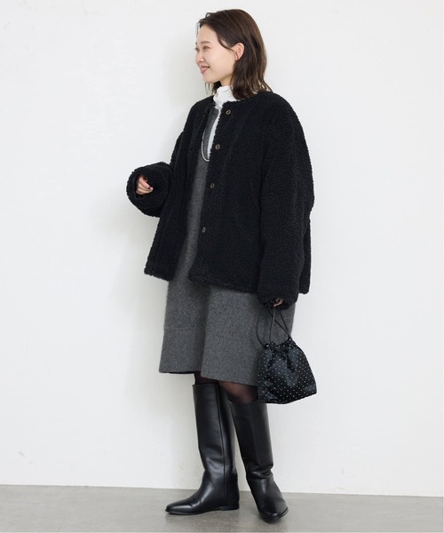 追加》ウォッシャブルファーリーミニワンピース（ワンピース）｜SLOBE