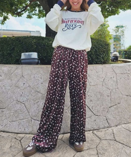 セール】ROXY/ロキシー ベロアパンツ ワイドイージーパンツ RPT254614T
