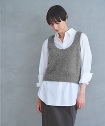 UNITED ARROWS（ユナイテッドアローズ）の「フォックス カシミヤ スパンコール 2WAY ニットベスト（ニット/セーター・レディース）」