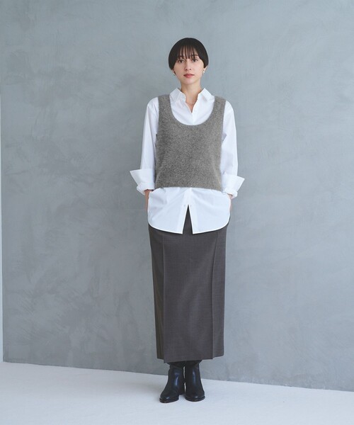 フォックス カシミヤ スパンコール 2WAY ニットベスト（ニット