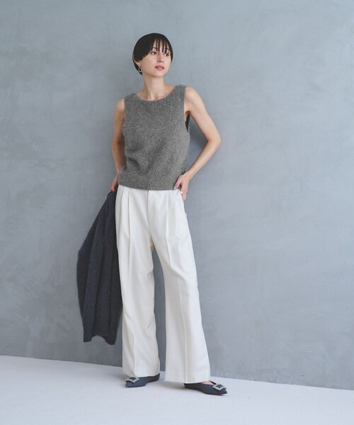 フォックス カシミヤ スパンコール 2WAY ニットベスト（ニット