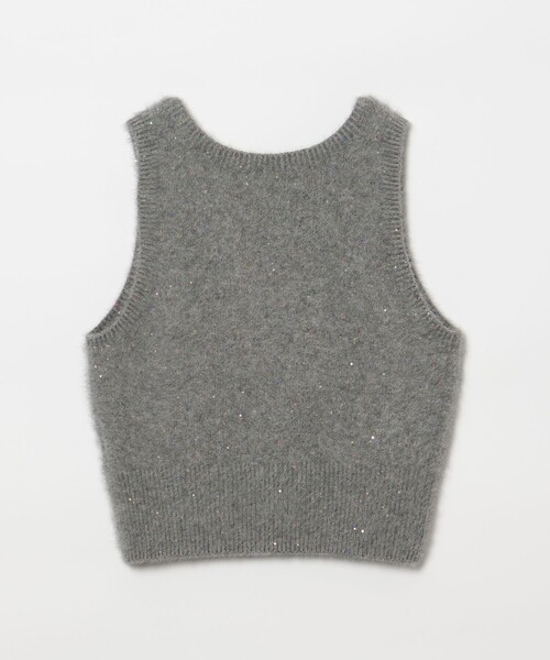 フォックス カシミヤ スパンコール 2WAY ニットベスト（ニット