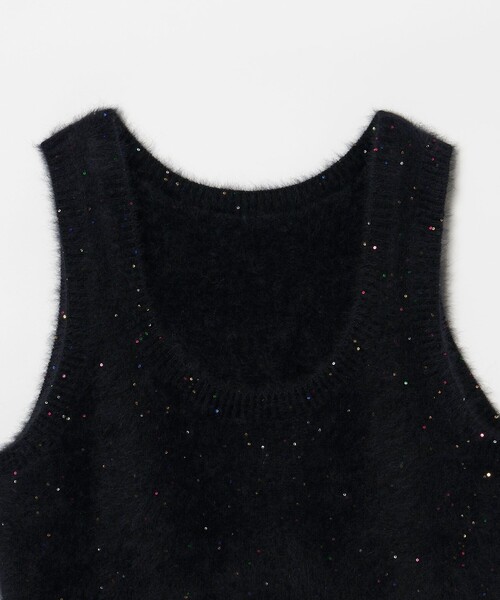 フォックス カシミヤ スパンコール 2WAY ニットベスト（ニット