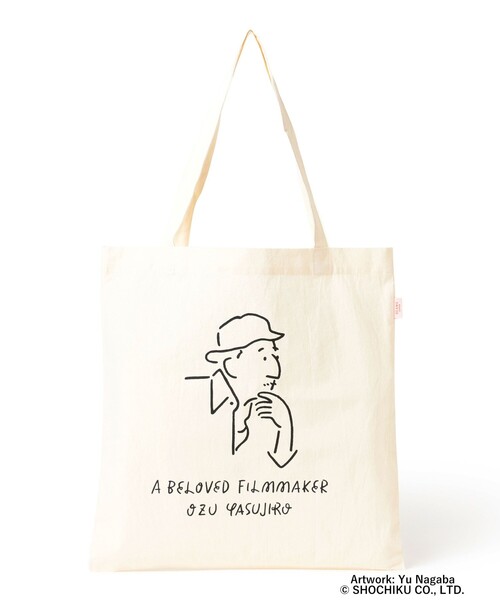 BEAMS JAPAN(ビームス ジャパン)の「小津安二郎監督 / イラストトートバッグ(トートバッグ・レディース・オフホワイト/チャコールグレー・ONE SIZE)」の9枚目の写真