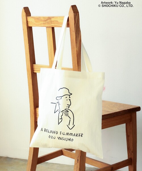 BEAMS JAPAN(ビームス ジャパン)の「小津安二郎監督 / イラストトートバッグ(トートバッグ・レディース・オフホワイト/チャコールグレー・ONE SIZE)」の15枚目の写真