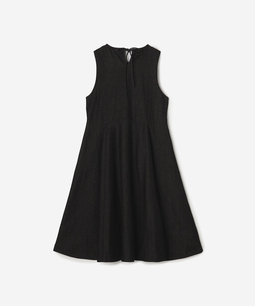 Bshop（ビショップ）の「eunoia | デニム フレアワンピース WOMEN（ワンピース・レディース・ブラック・ONE）」の3枚目の写真