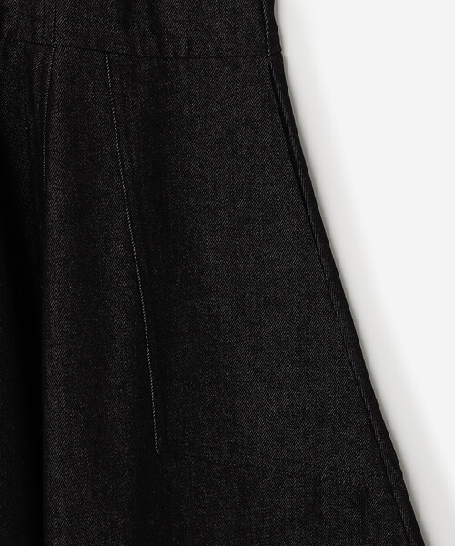 Bshop（ビショップ）の「eunoia | デニム フレアワンピース WOMEN（ワンピース・レディース・ブラック・ONE）」の8枚目の写真