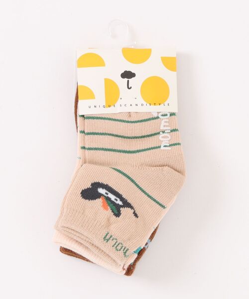 moimoln（モイモルン）の「【3点セット】マルチデザインソックス（ソックス/靴下・キッズ・ベージュ・14.0cm/12cm/10cm）」の6枚目の写真