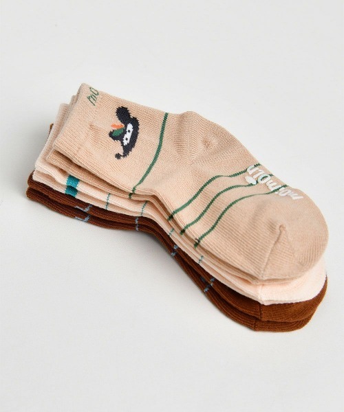 moimoln（モイモルン）の「【3点セット】マルチデザインソックス（ソックス/靴下・キッズ・ベージュ・14.0cm/12cm/10cm）」の5枚目の写真