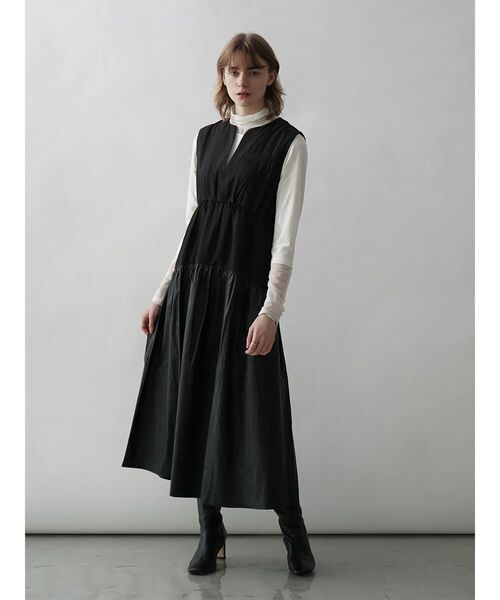 :ETHROF(イーサオブ)の「SHEER DOCKING RIB TOPS(Tシャツ/カットソー・レディース・オフホワイト/ブラック/ピンク系その他2/ブルー・FREE)」の7枚目の写真