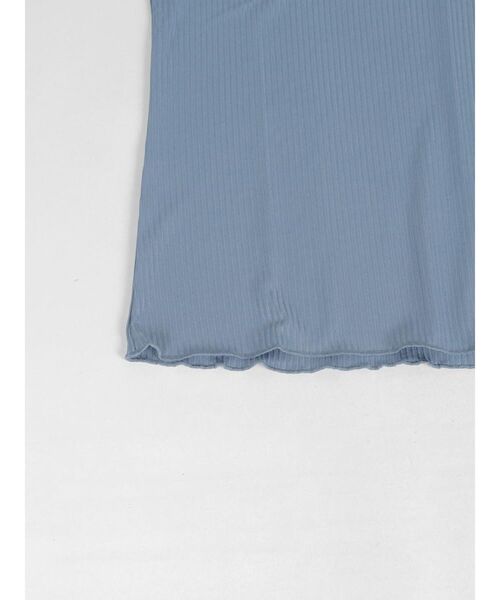 :ETHROF(イーサオブ)の「SHEER DOCKING RIB TOPS(Tシャツ/カットソー・レディース・オフホワイト/ブラック/ピンク系その他2/ブルー・FREE)」の20枚目の写真