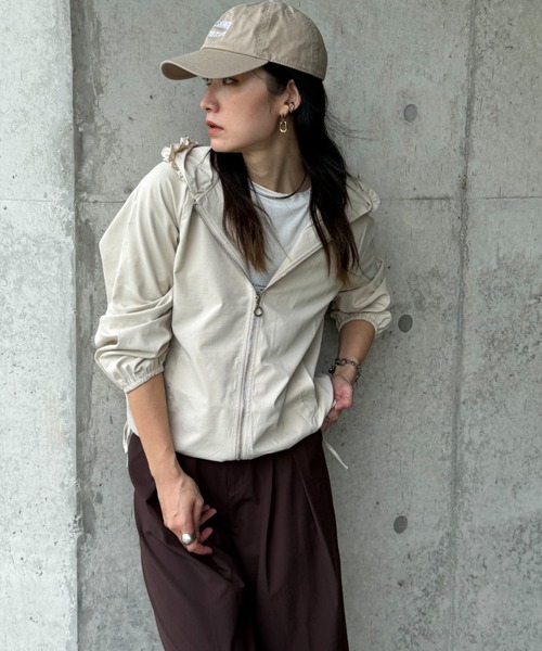 deux amour（ドゥーザムール）の「フードフリルブルゾン（ブルゾン・レディース・ブラック/ベージュ・M～Ｌ）」の10枚目の写真