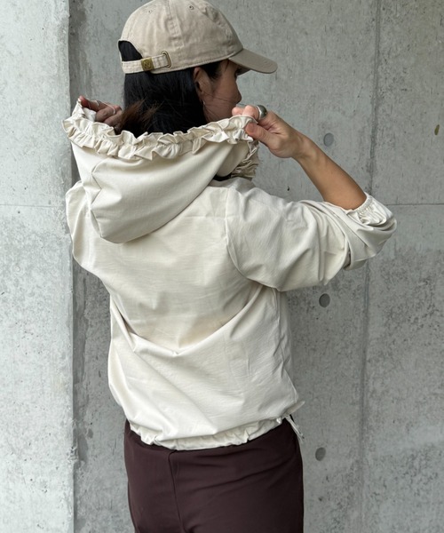 deux amour（ドゥーザムール）の「フードフリルブルゾン（ブルゾン・レディース・ブラック/ベージュ・M～Ｌ）」の12枚目の写真