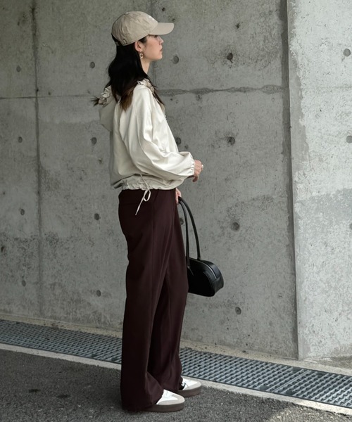 deux amour（ドゥーザムール）の「フードフリルブルゾン（ブルゾン・レディース・ブラック/ベージュ・M～Ｌ）」の17枚目の写真