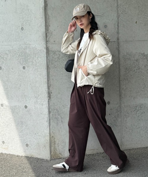 deux amour（ドゥーザムール）の「フードフリルブルゾン（ブルゾン・レディース・ブラック/ベージュ・M～Ｌ）」の15枚目の写真