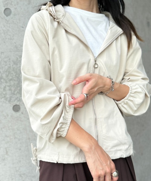 deux amour（ドゥーザムール）の「フードフリルブルゾン（ブルゾン・レディース・ブラック/ベージュ・M～Ｌ）」の19枚目の写真