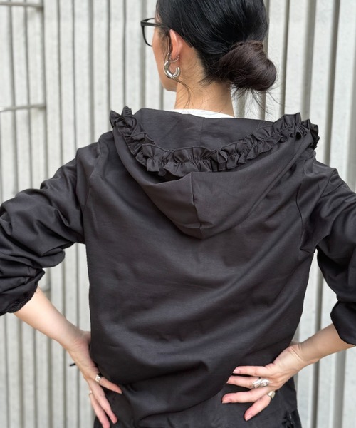 フードフリルブルゾン（ブルゾン）｜deux amour（ドゥーザムール）の