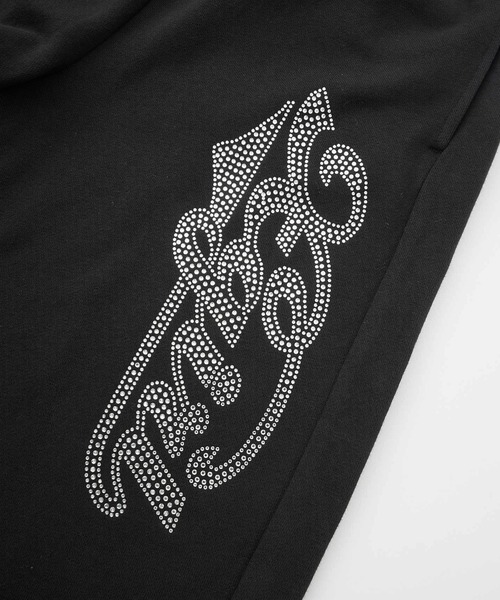 RHINESTONE CURSIVE LOGO SWEAT PANTS（スウェットパンツ）｜X-girl