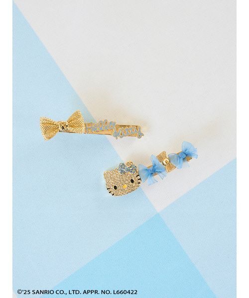 SNIDEL（スナイデル）の「【HELLO KITTY】ヘアピンセット（その他ヘアアクセサリー・レディース・ブルー/レッド・F）」の2枚目の写真