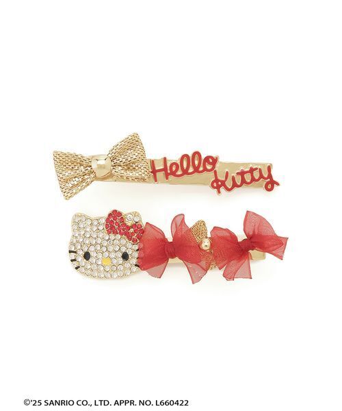 SNIDEL（スナイデル）の「【HELLO KITTY】ヘアピンセット（その他ヘアアクセサリー・レディース・ブルー/レッド・F）」の3枚目の写真