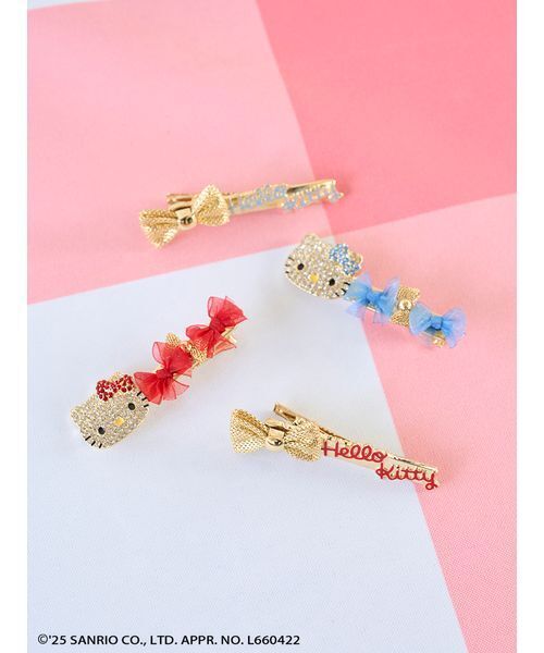 SNIDEL（スナイデル）の「【HELLO KITTY】ヘアピンセット（その他ヘアアクセサリー・レディース・ブルー/レッド・F）」の7枚目の写真