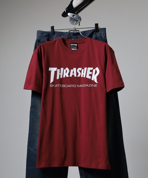 THRASHER(スラッシャー)の「THRASHER 5.6oz Gonz Art FLAME MAG LOGO マークゴンザレス フレイム マグロゴ 半袖フロントプリントTシャツ(Tシャツ/カットソー・メンズ・バーガンディー/レッド系その他/ブラック系その他3/ブラック系その他2/ブラック/グレー/グリーン系その他/ホワイト系その他/グリーン/ホワイト・M/L/XL/S)」の9枚目の写真