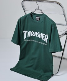 THRASHER 5.6oz Gonz Art FLAME MAG LOGO マークゴンザレス フレイム マグロゴ 半袖フロントプリントTシャツ