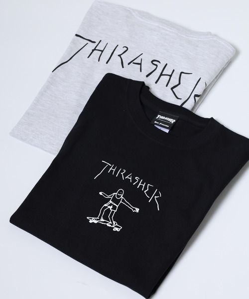 THRASHER(スラッシャー)の「THRASHER 5.6oz Gonz Art FLAME MAG LOGO マークゴンザレス フレイム マグロゴ 半袖フロントプリントTシャツ(Tシャツ/カットソー・メンズ・バーガンディー/レッド系その他/ブラック系その他3/ブラック系その他2/ブラック/グレー/グリーン系その他/ホワイト系その他/グリーン/ホワイト・M/L/XL/S)」の6枚目の写真