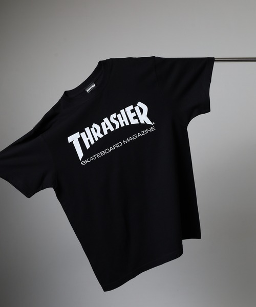 THRASHER(スラッシャー)の「THRASHER 5.6oz Gonz Art FLAME MAG LOGO マークゴンザレス フレイム マグロゴ 半袖フロントプリントTシャツ(Tシャツ/カットソー・メンズ・バーガンディー/レッド系その他/ブラック系その他3/ブラック系その他2/ブラック/グレー/グリーン系その他/ホワイト系その他/グリーン/ホワイト・M/L/XL/S)」の4枚目の写真