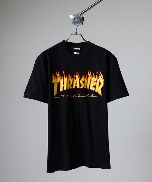 THRASHER(スラッシャー)の「THRASHER 5.6oz Gonz Art FLAME MAG LOGO マークゴンザレス フレイム マグロゴ 半袖フロントプリントTシャツ(Tシャツ/カットソー・メンズ・バーガンディー/レッド系その他/ブラック系その他3/ブラック系その他2/ブラック/グレー/グリーン系その他/ホワイト系その他/グリーン/ホワイト・M/L/XL/S)」の17枚目の写真