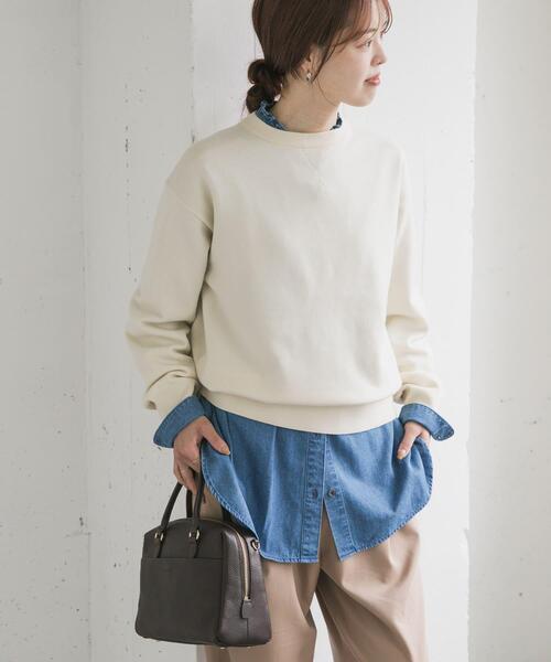 仁村紗和さん着用』『UR TECH 200日ニット』スウェットライクプル