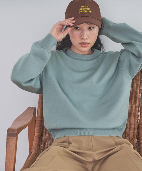 URBAN RESEARCH DOORS（アーバンリサーチドアーズ）の「『仁村紗和さん着用』『UR TECH 200日ニット』スウェットライクプルオーバー（ニット/セーター・レディース・ライトグレー/ブラウン/ミント/オレンジ/レッド系その他/オフホワイト/チャコールグレー・MEDIUM）」の18枚目の写真