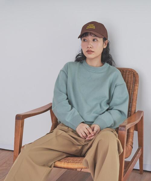 URBAN RESEARCH DOORS（アーバンリサーチドアーズ）の「『仁村紗和さん着用』『UR TECH 200日ニット』スウェットライクプルオーバー（ニット/セーター・レディース・ライトグレー/ブラウン/ミント/オレンジ/レッド系その他/オフホワイト/チャコールグレー・MEDIUM）」の20枚目の写真