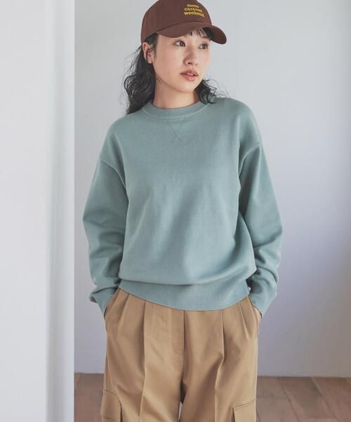 URBAN RESEARCH DOORS（アーバンリサーチドアーズ）の「『仁村紗和さん着用』『UR TECH 200日ニット』スウェットライクプルオーバー（ニット/セーター・レディース・ライトグレー/ブラウン/ミント/オレンジ/レッド系その他/オフホワイト/チャコールグレー・MEDIUM）」の22枚目の写真