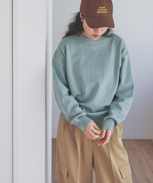 仁村紗和さん着用』『UR TECH 200日ニット』スウェットライクプル