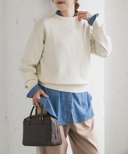 仁村紗和さん着用』『UR TECH 200日ニット』スウェットライクプル