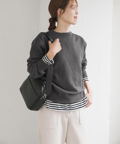 仁村紗和さん着用』『UR TECH 200日ニット』スウェットライクプル