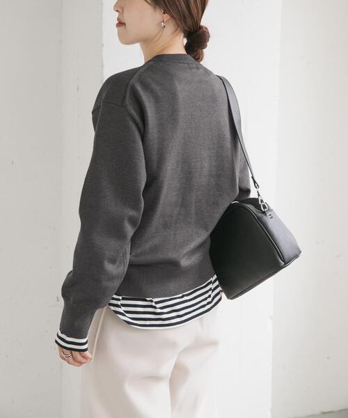 URBAN RESEARCH DOORS(アーバンリサーチドアーズ)の「『仁村紗和さん着用』『UR TECH 200日ニット』スウェットライクプルオーバー(ニット/セーター・レディース・ライトグレー/ブラウン/ミント/オレンジ/レッド系その他/オフホワイト/チャコールグレー・MEDIUM)」の18枚目の写真