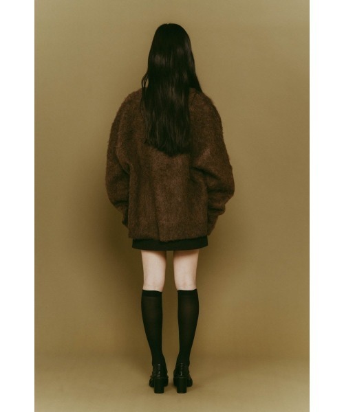 Knuth Marf（クヌースマーフ）の「Vneck cardigan(unisex)（ニット/セーター・レディース・ブラウン/キャメル/ブラック・FREE）」の12枚目の写真