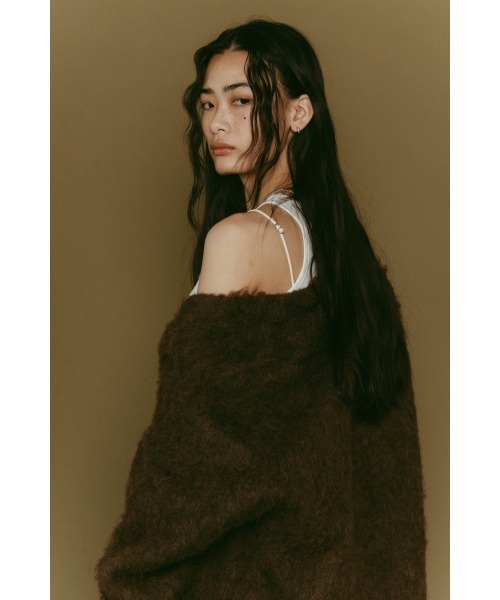 Knuth Marf（クヌースマーフ）の「Vneck cardigan(unisex)（ニット/セーター・レディース・ブラウン/キャメル/ブラック・FREE）」の15枚目の写真